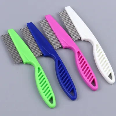 Pet Accessories Pet Hair Grooming Comb Cleaning Comb Brush Puppy Cat Dog Stainless Comb Small 14cm