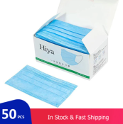 50pcs Mouth Mask 3 Layer Filter Dust Protection Hygienic Disposable Facial Mask