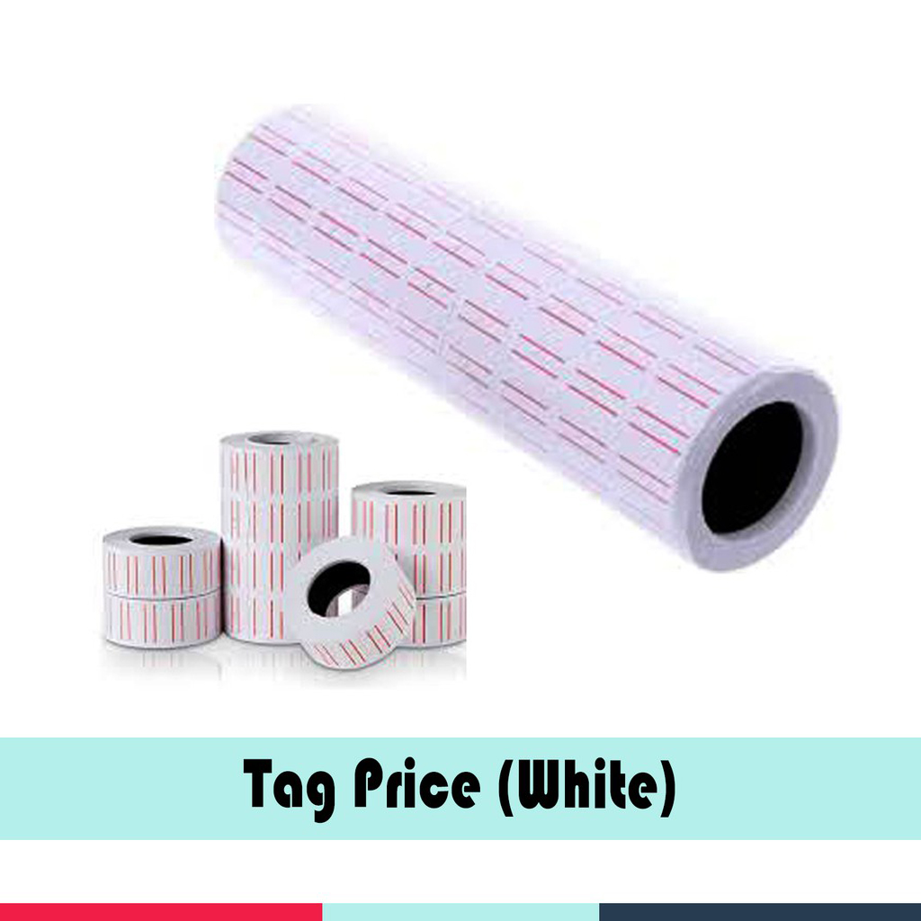 Single Line Tag Price Label Maker 500 stickers per roll Neon