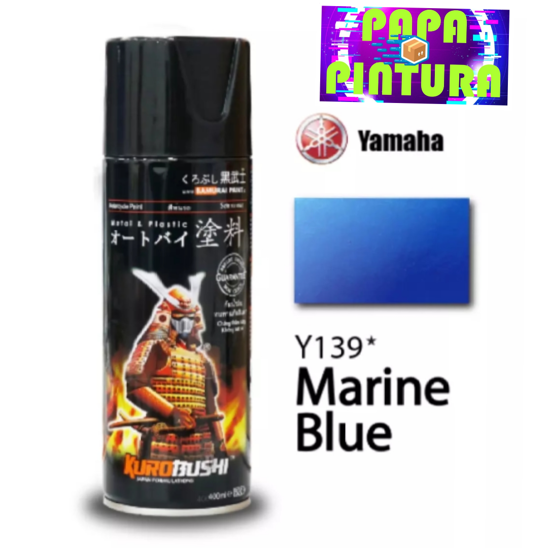 SAMURAI SPRAY PAINT MARINE BLUE Y139* ( YAMAHA SINGLE COLORS ) 400ML