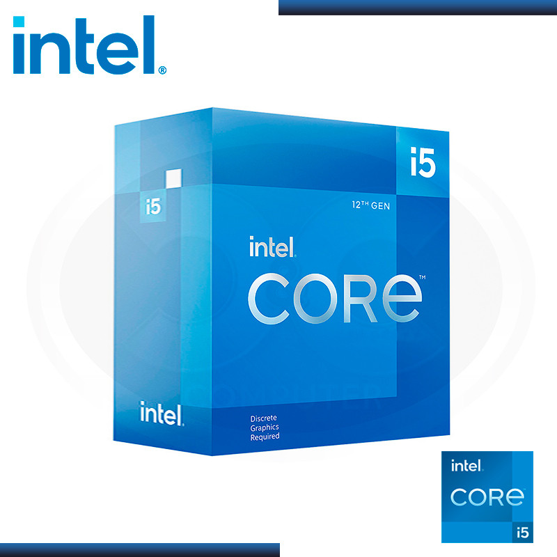 Intel Core i5-12400F 12th Gen Processor, 6 Cores 12 Threads LGA 1700 CPU  DDR4 DDR5, For Gaming Work Streaming Editing Office PC, Collinx Computer