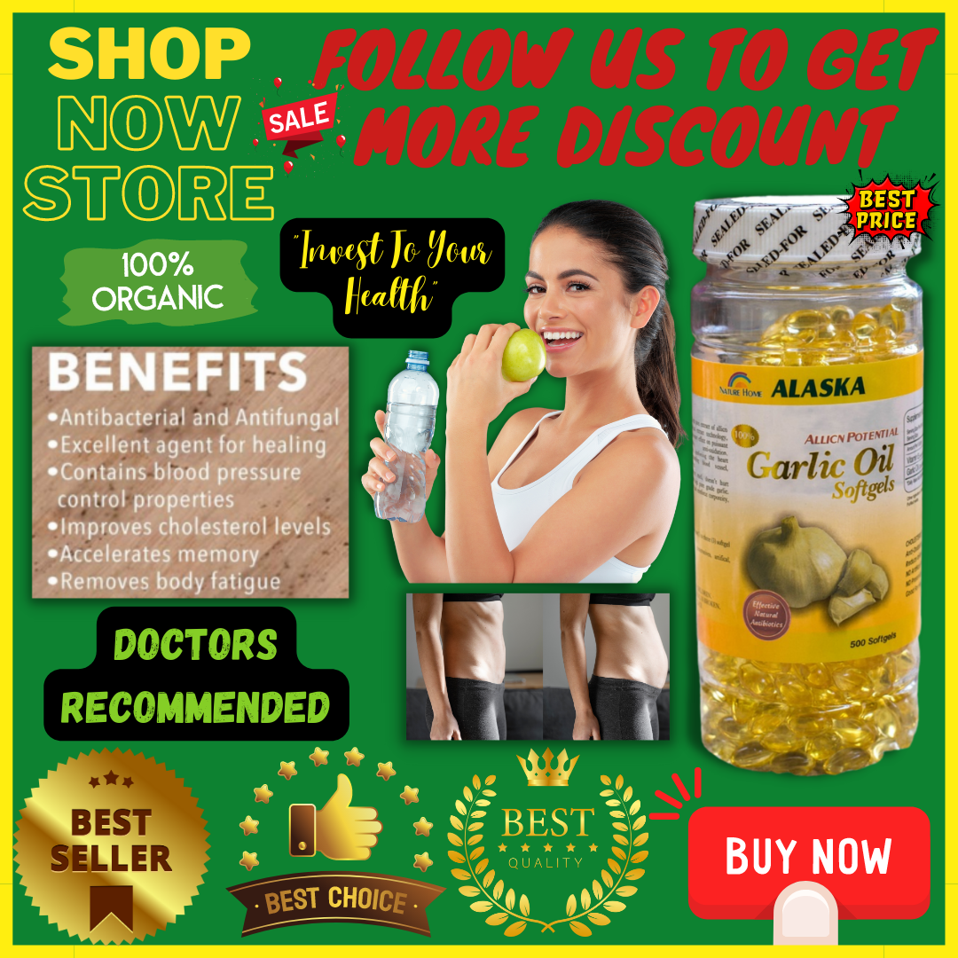 🧄🧄 Original and Authentic Alaska Garlic Oil 1500mg 200 Soft gel Softgel
