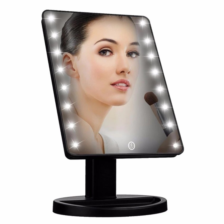 Touch Screen Makeup Mirror With 20 Led Light Bluetooth Music Speaker 10x Magnifying Mirrors Lights