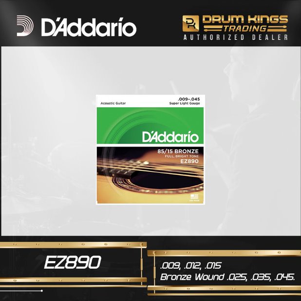 D'Addario EZ890 85/15 Bronze Acoustic Guitar Strings (USA) Lazada PH