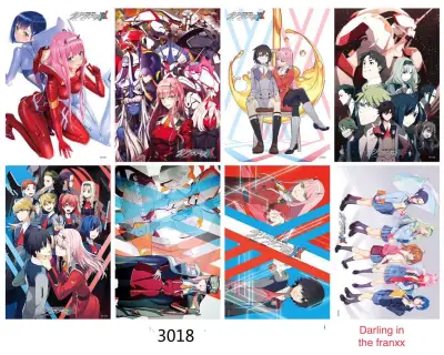 DARLING IN THE FRANXX POSTERS 8 PIECES