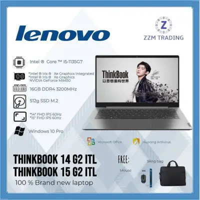 Lenovo ThinkBook G2 ITL Brand New Laptop Intel ® Core ™ i5-1135G7 14" / 15.6" FHD IPS 60Hz Intel Iris Graphics Integrated/ MX450 16GB RAM 512GB SSD