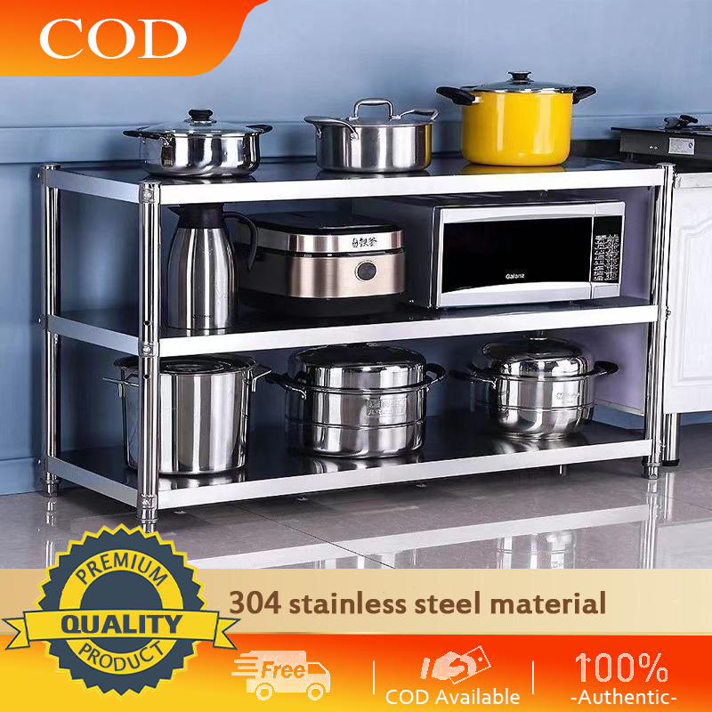 Kitchen storage rack 304 stainless steel storage rack multi-purpose ...