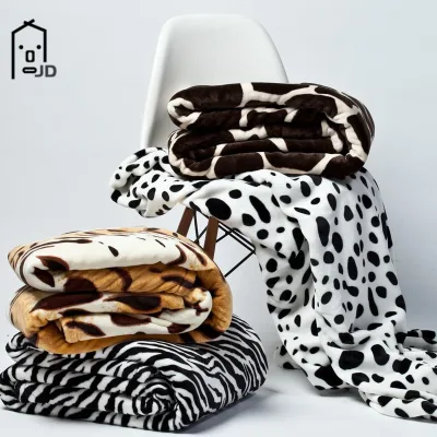 1.5 Size Microfiber Floral&Animal Flannel Blanket Kumot(random design)