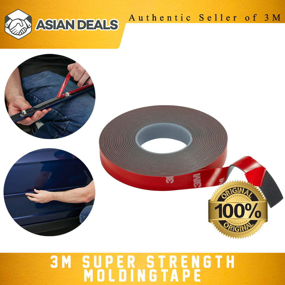 Asiandeals 3M AUTO/Advanced #2 Super Streght Molding Tape 03615 CONT:  ROLL 7/8 in x 5ft (22mm x 1,5m) Lazada PH