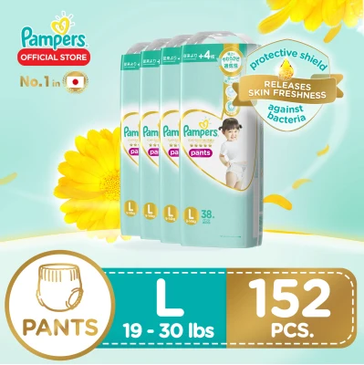 Pampers Premium Care Diaper Pants Large 38 x 4 packs (152 diapers)