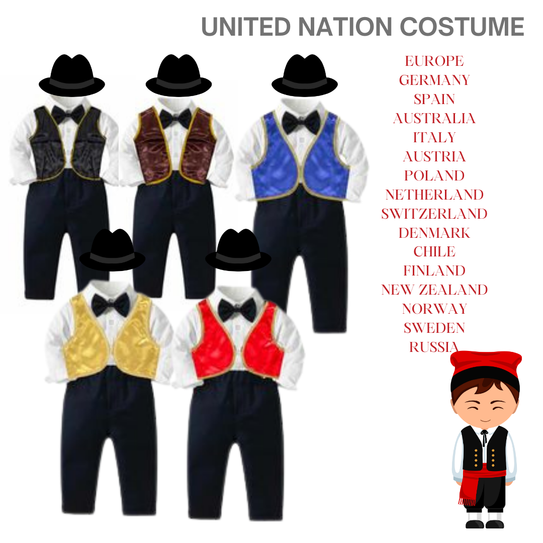 United Nations Mexican Dress Boy Tqua's UNITED NATION COSTUME FOR