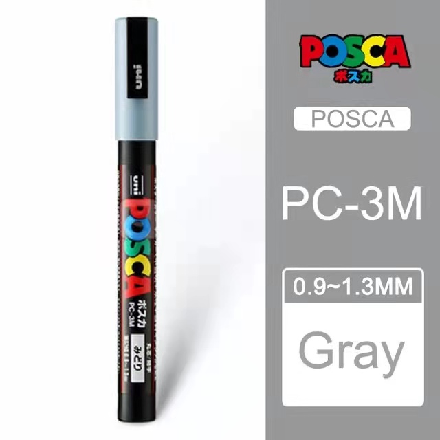 WHITE - POSCA MARKERS PC-3M FINE 0.9-1.3MM BULLET TIP - Picasso Art & Craft