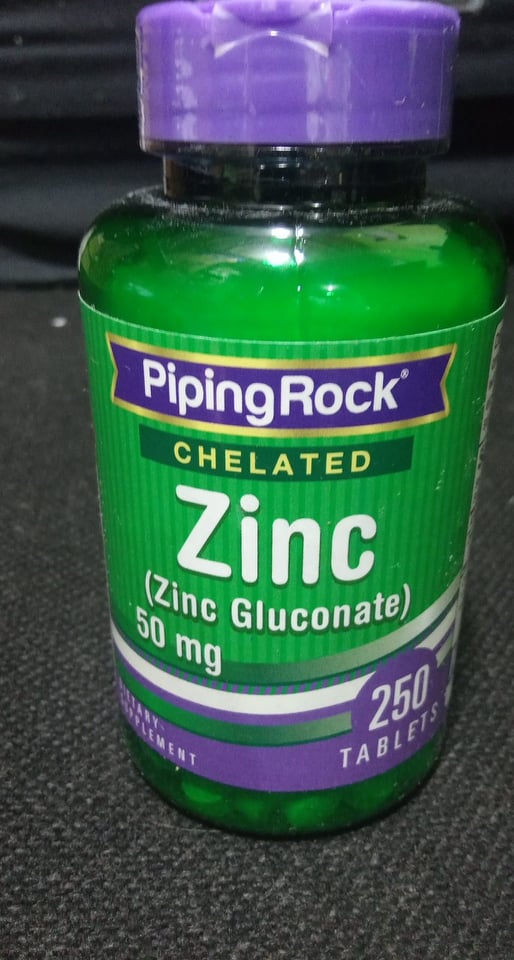 Piping Rock Chelated Zinc Gluconate 50mg 250 tablets Lazada PH