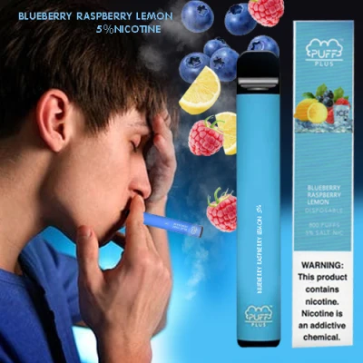 Puff Plus Disposable Pod Device Electronic Cigarettes 5% Saltnic 800 Puffs (BLUEBERRY RASPBERRY LEMON)