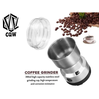 hot CQW Stainless Steel Intelligent Electric Coffee Beans Nuts Grinder Household Electric Coffee Grinder