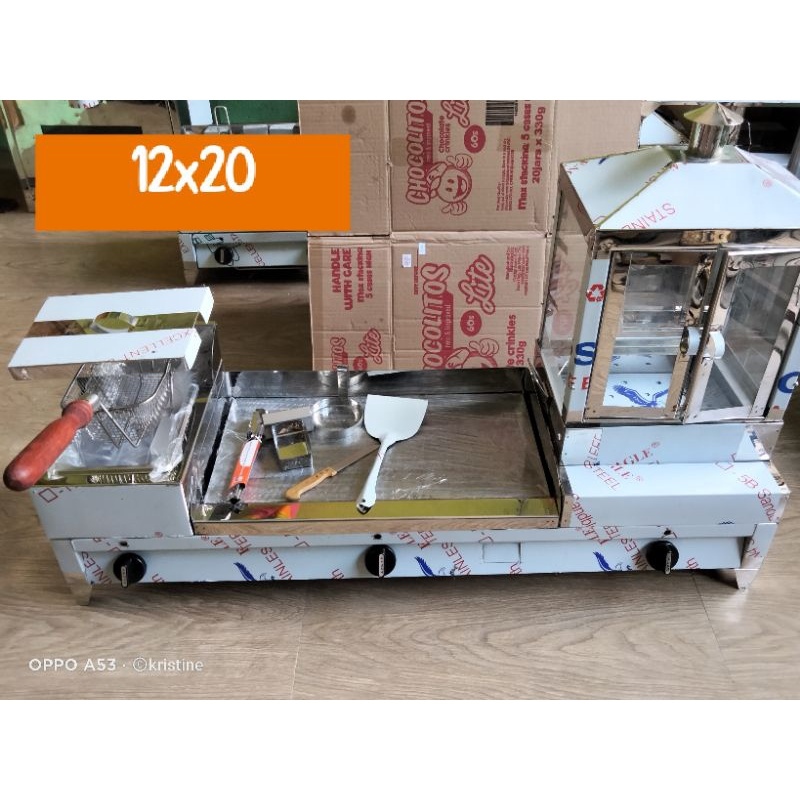 3in1 BURGER GRILL WITH DEEP FRYER AND HOUSE STEAMER (5 SIZES) Lazada PH