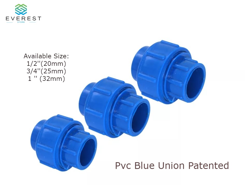 (Per Piece) PVC Blue Union Patente 1/2‘’ ， 3/4‘’ ，1‘’ （20mm,25mm,32mm