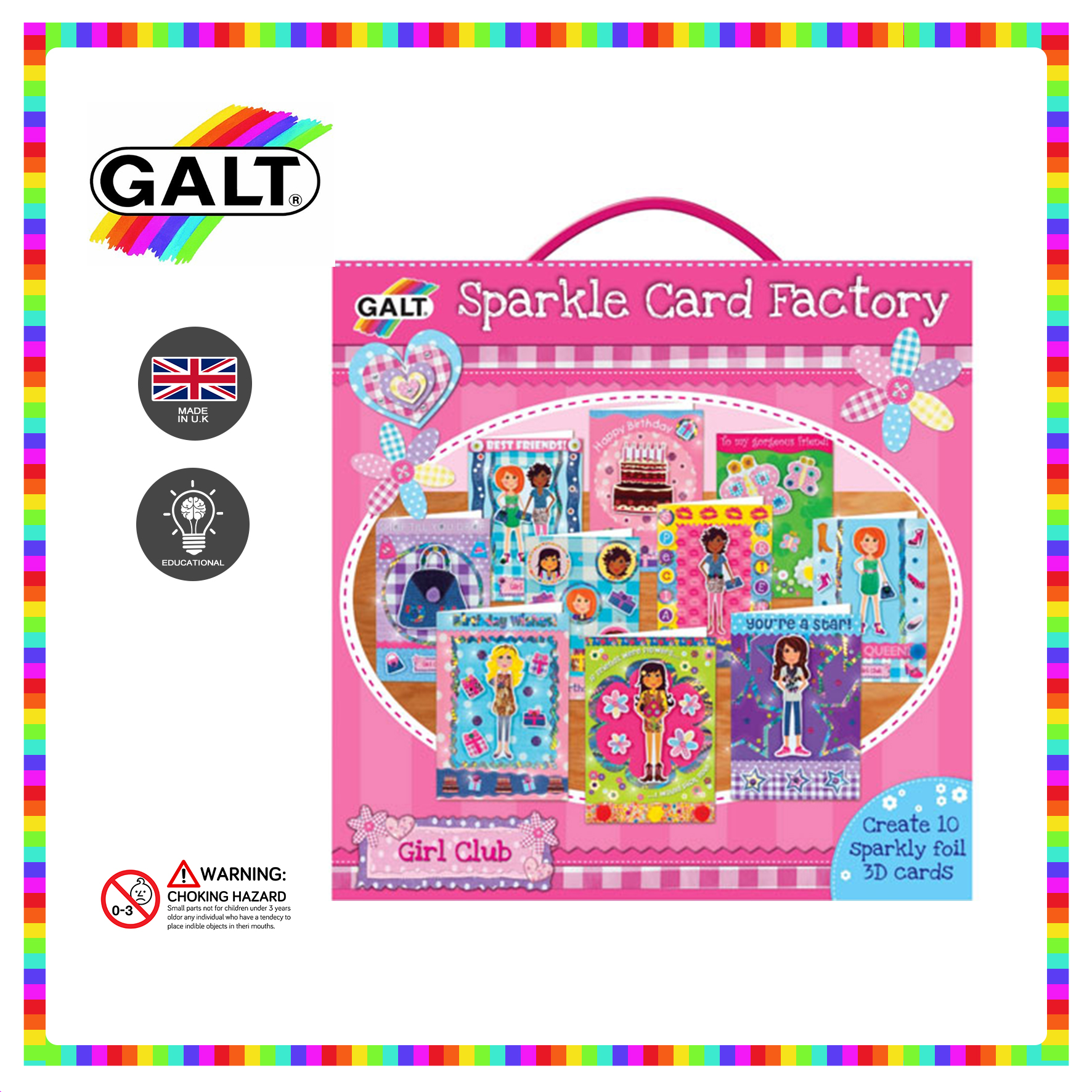 galt sparkle card factory