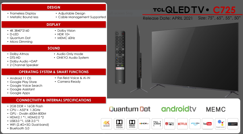 TCL plans Android 11 update for its 2019 and 2020 TVs but it may bring Google  TV - Gizmochina