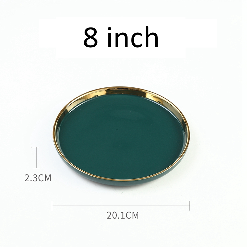 ceramicart Creative Green Ceramic Cake Stand Round Cake Stands With Glass Cover Party Cake Stand