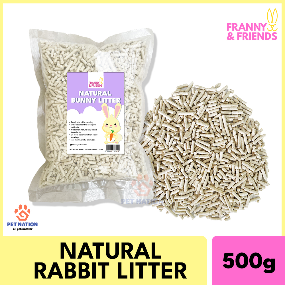 Franny & Friends Natural Rabbit Litter 500g Rabbit Bedding Odor Control