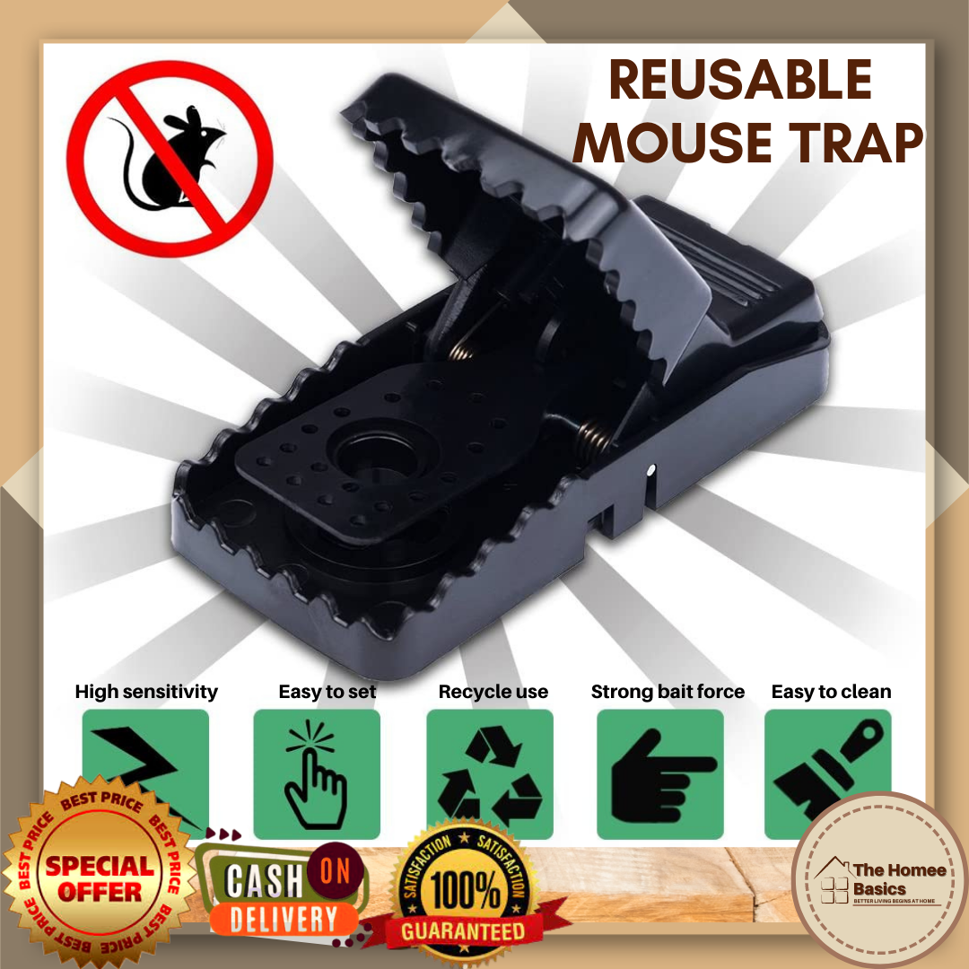 The Homee Basics - High Quality Reusable Mouse Trap - 100% Rodent 