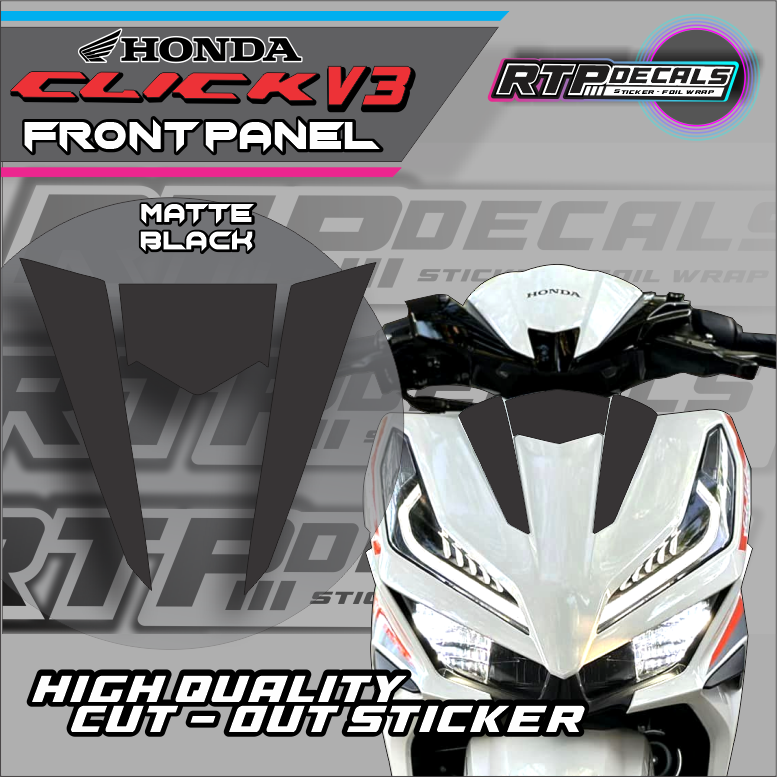 HONDA CLICK V3 FRONT PANEL DECALS STICKER - PPH | Lazada PH