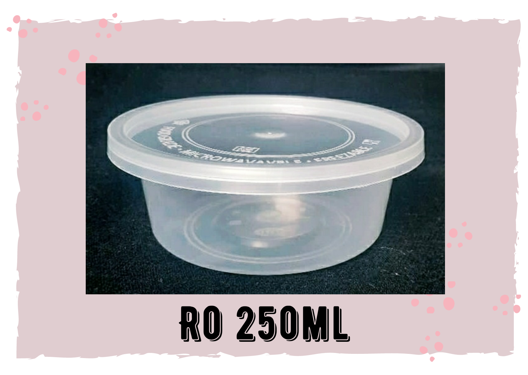 50pcs Round 250ml Microwavable Plastic Container Lazada Ph 3480