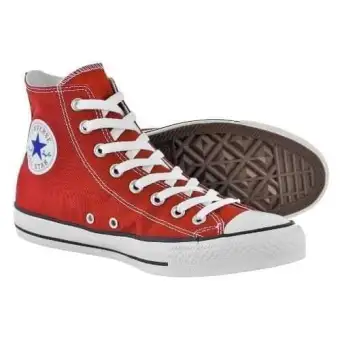 converse red high cut price