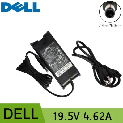 Dell Laptop Charger Adapter 19.5V 4.62A 90w with Power Cord (Black)(7.4mm*5.0mm)
