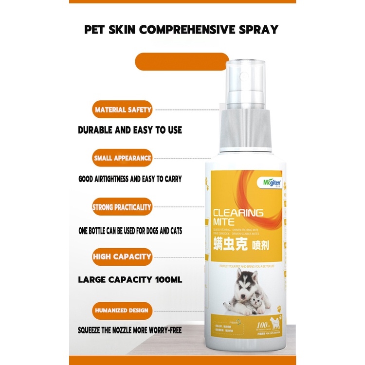 【vetcore】Pet Spray For Dog Cat Ringworm Solve the Problems of Fungus ...