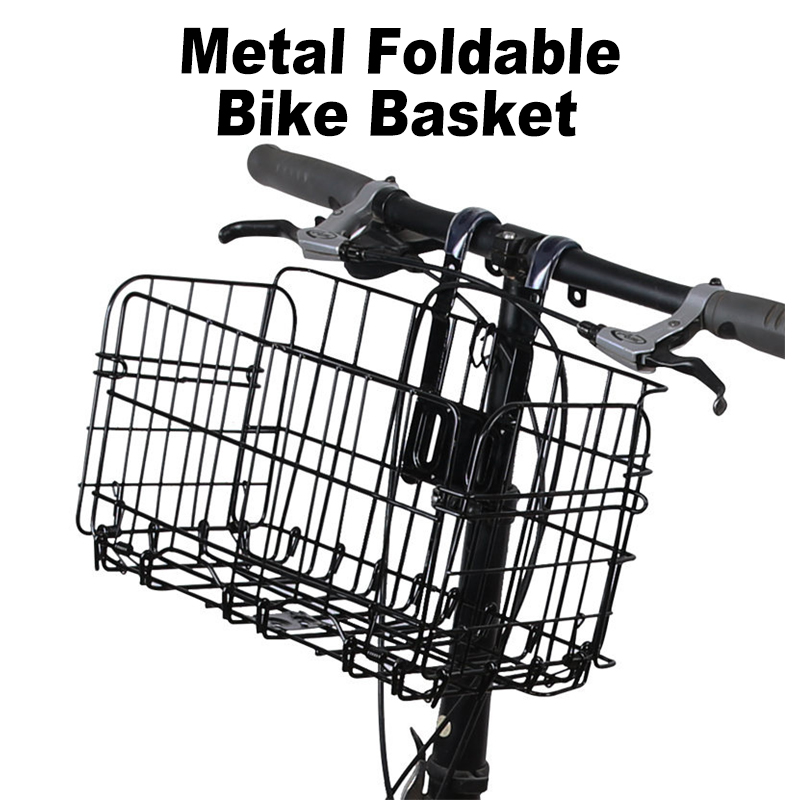 Bike basket store for folding bike