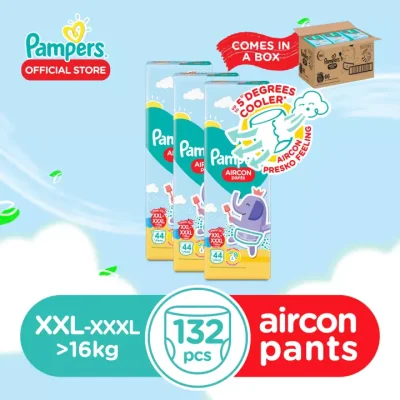 Pampers Aircon Pants Extra Extra Large 44 x 3 packs (132 diapers)
