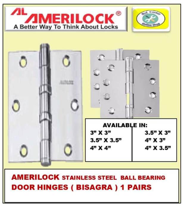 Amerilock Stainless Ball Bearing Hinge Hinges " Bisagra" ( 1 pair