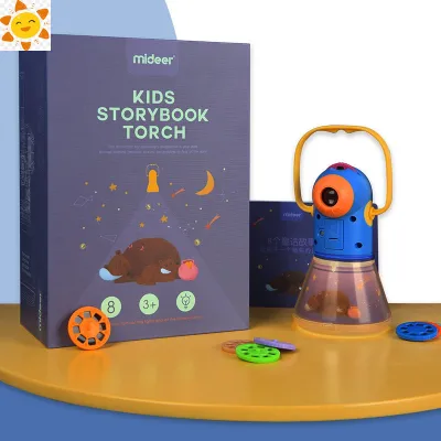 kids storybook torch small night light early education toys kids baby birthday gifts for boys girls