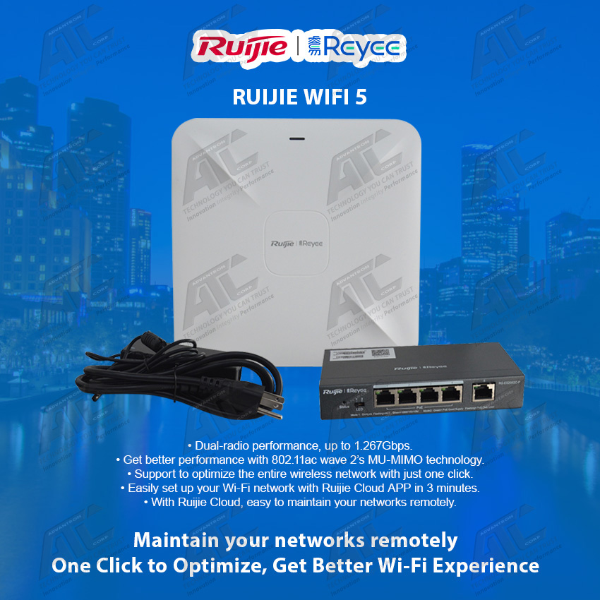 Ruijie Reyee Wifi Kit / Wifi 5 / Wireless Router / Router / Fast
