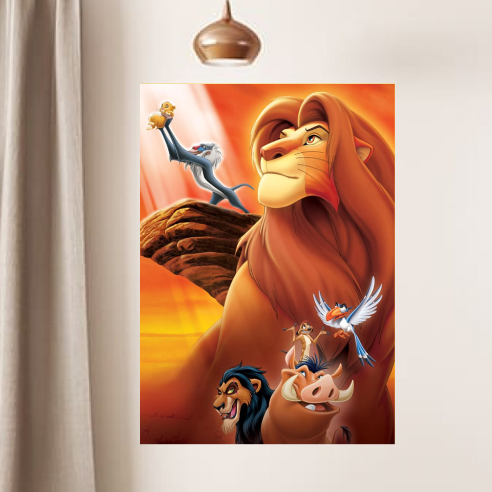 lion king wall decor poster personalized customized custom 2d sintra