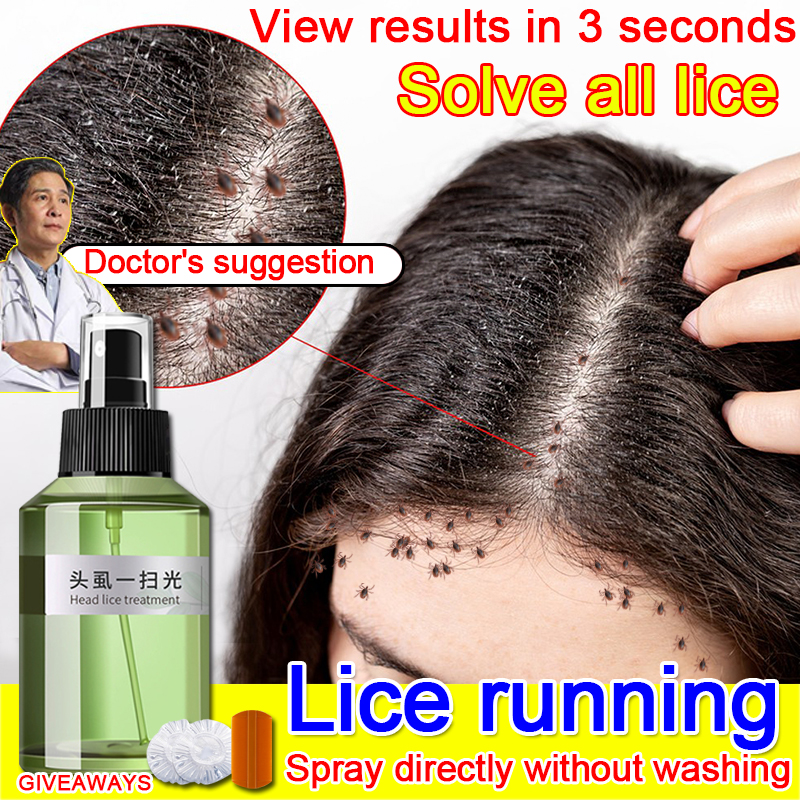【Lice are gone】lice removal shampoo for kids free shower cap grate comb anti lice shampoo