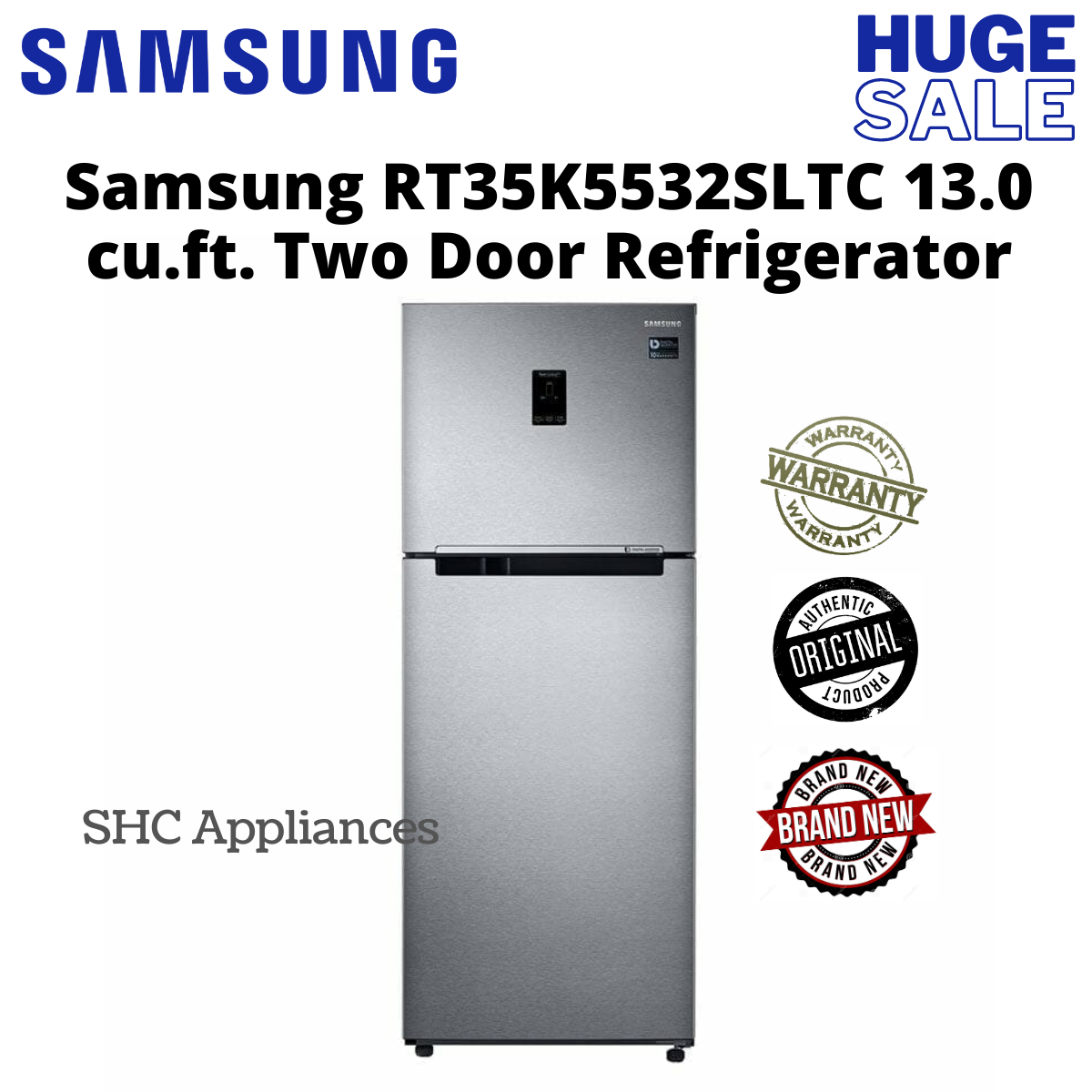 Samsung RT35K5532SLTC 13.0 cu.ft. Two Door Refrigerator Lazada PH