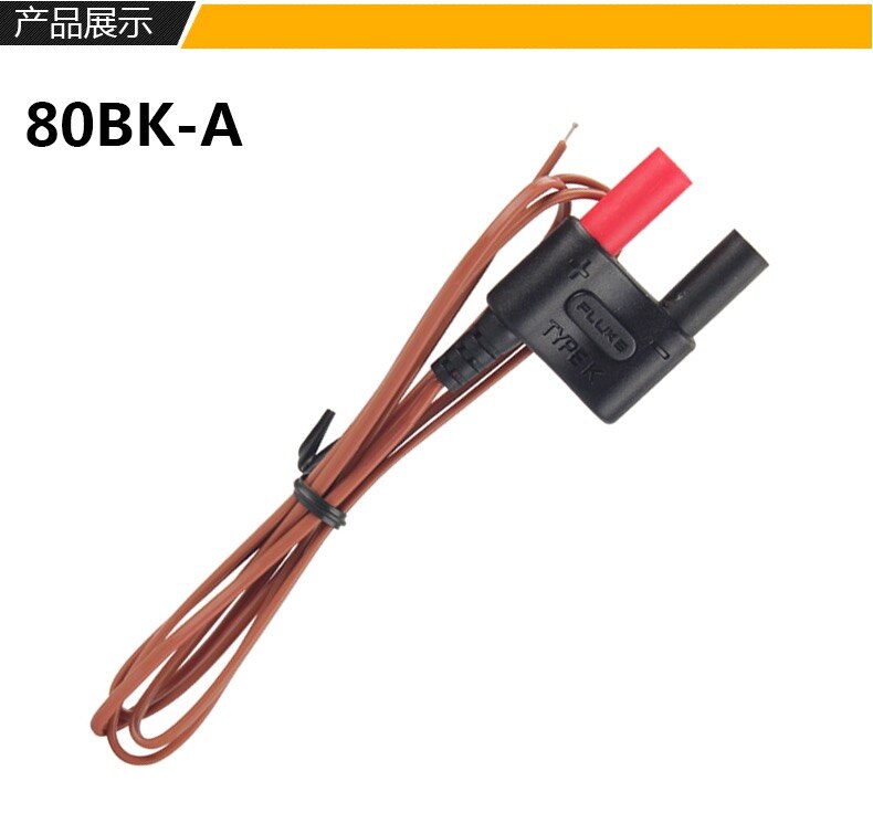 New Fluke 80BKA Type K Multimeter Thermocouple Temperature Probe Cable