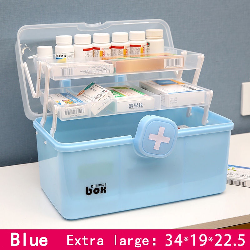Home Medicine Box Multilayer Large Capacity Medicine Portable Medical First  Aid Kit Storage Box Plastic Large Capacity Multifunctional Home First Aid  Kit With Handle Medicine Kit First Aid Kit For Home Drug