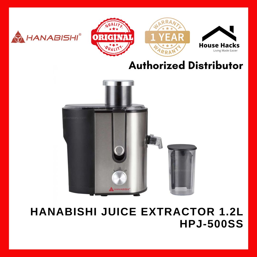 Hanabishi Juice Extractor 1.2L HPJ500SS (House Hacks) Lazada PH