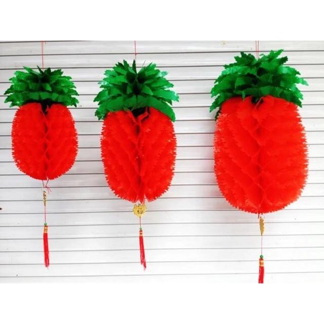 Chinese New Yr Decorations Red Pineapple Lantern Lazada PH