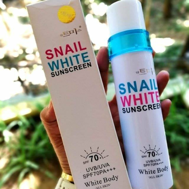 snail white sunscreen spf 70 review