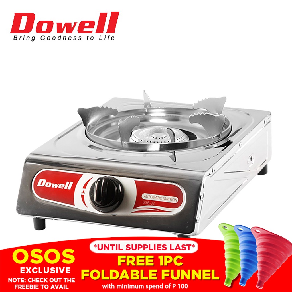 Dowell Original Single Burner Gas Stove with Stainless Steel Body SSB