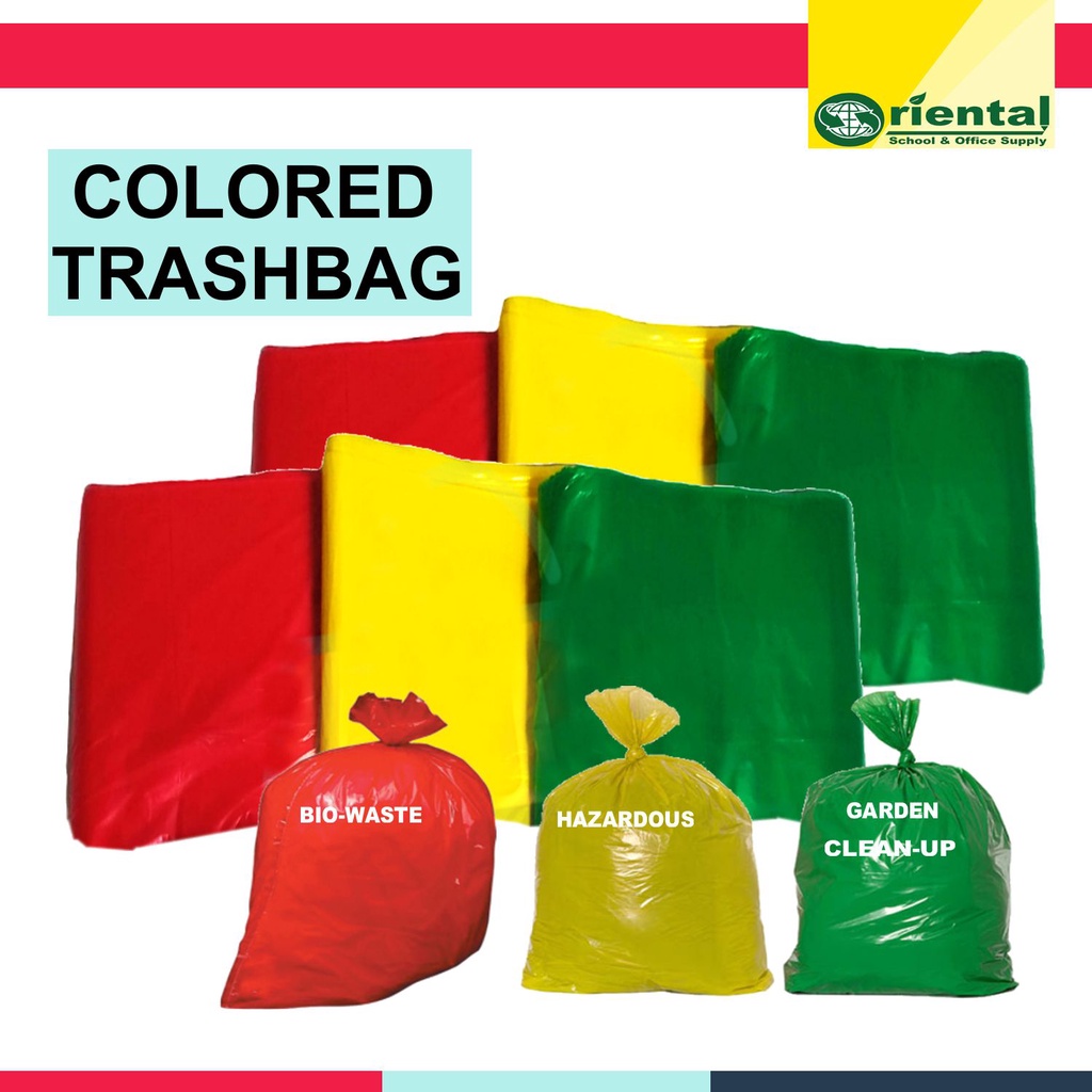 Practical Xl Yellow Trash Bags Hazardous Garbage Waste Trashbag