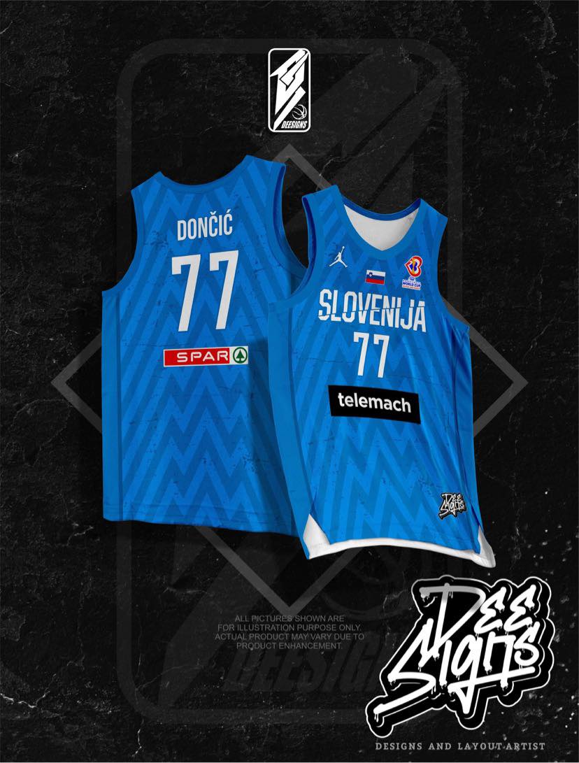 slovenia basketball jersey template