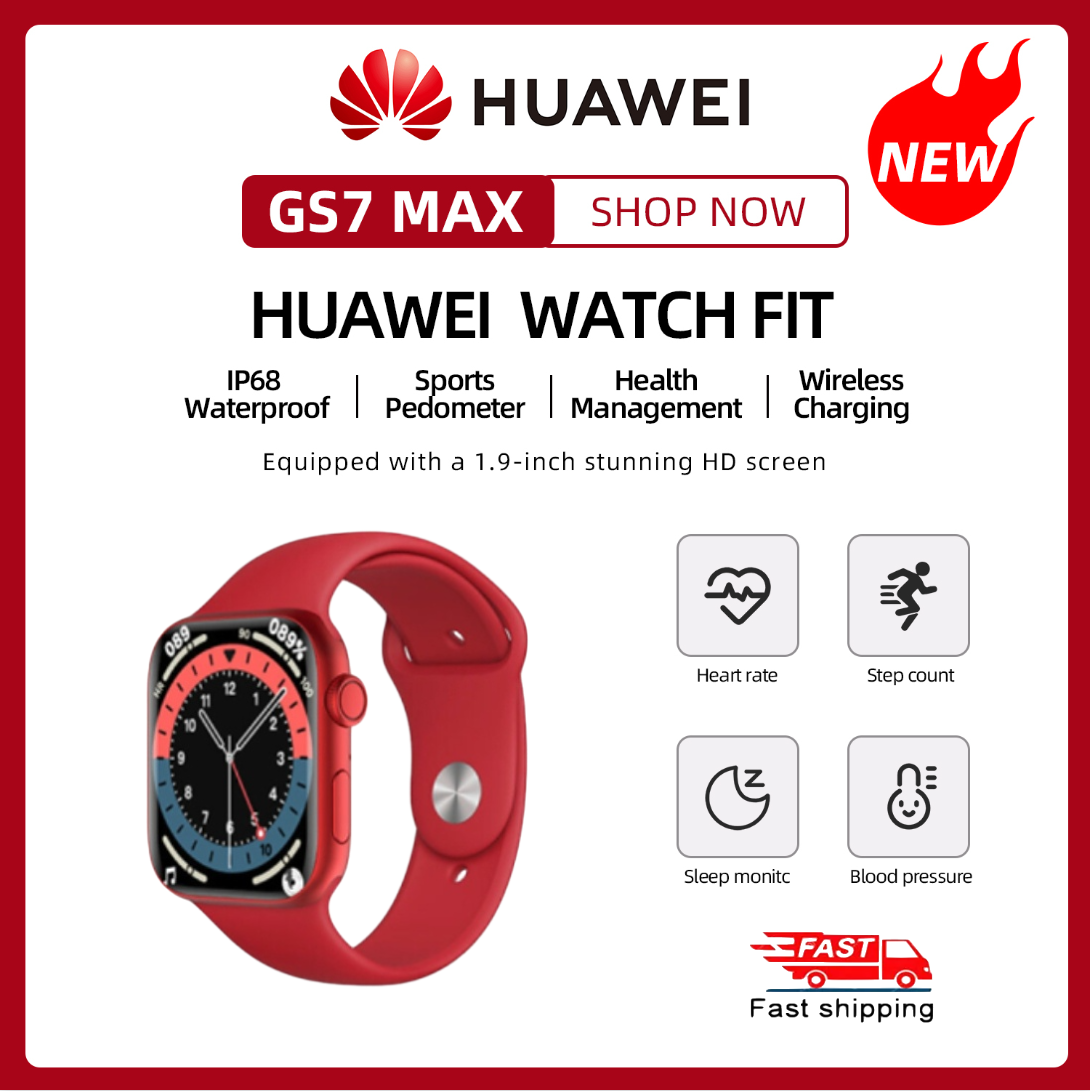 Huawei GS7 MAX 2023 Original Smart Watch Fashion Watch for Men and Women   Inch Vivid AMOLED Display | Fast Training Animation | Heart Rate  Monitor Android iOS Bluetooth Watch Play Music