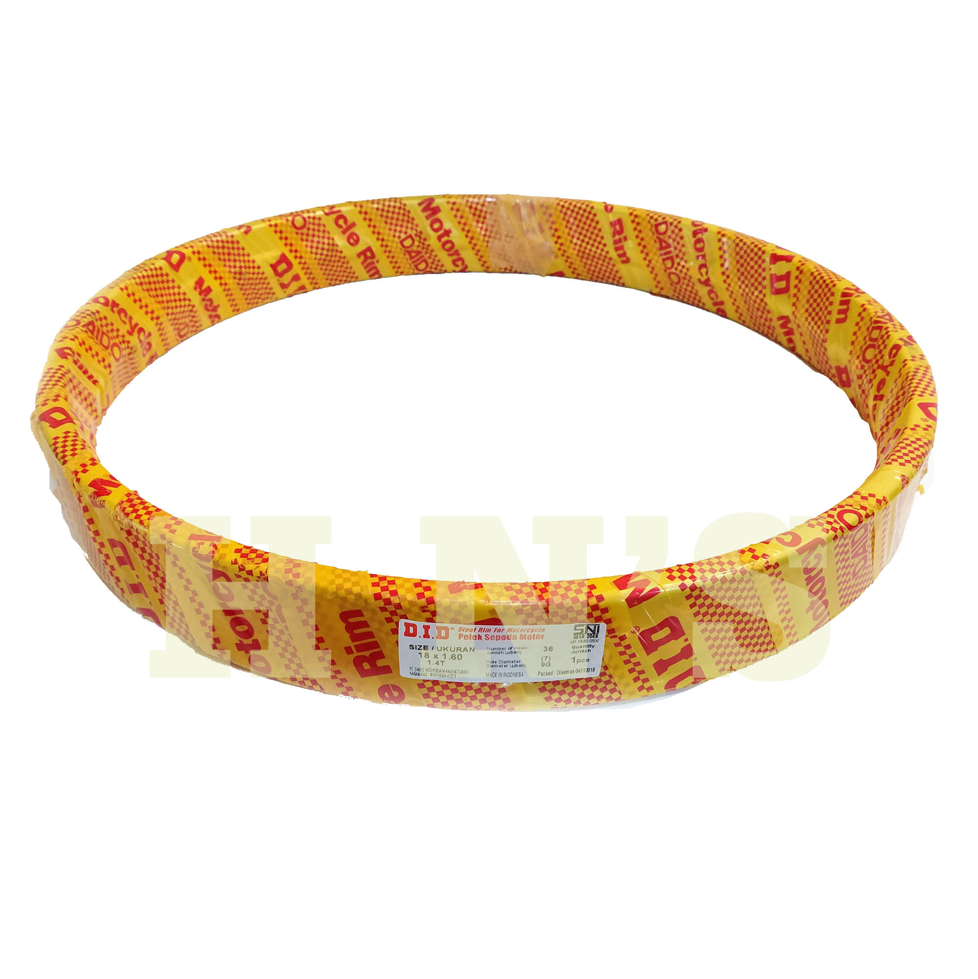 DID MADE IN JAPAN 1.60×18E 36H ダイドーアルミリム ゴールド