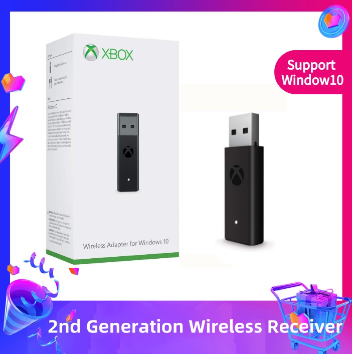 XBOX 2nd Generation Wireless Receiver Xbox Adapter Receiver Accessories ...